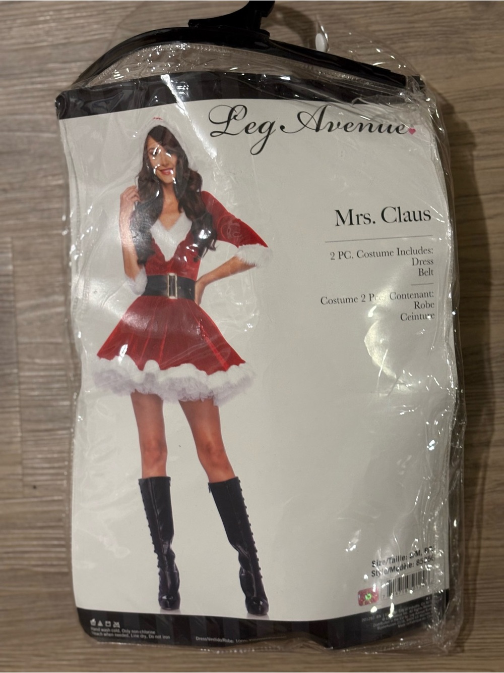 Leg Avenue Red and White Mrs. Claus Dress with Belt